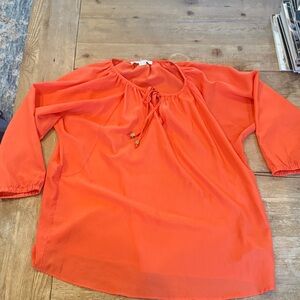 Michael Kors Vibrant Orange Blouse